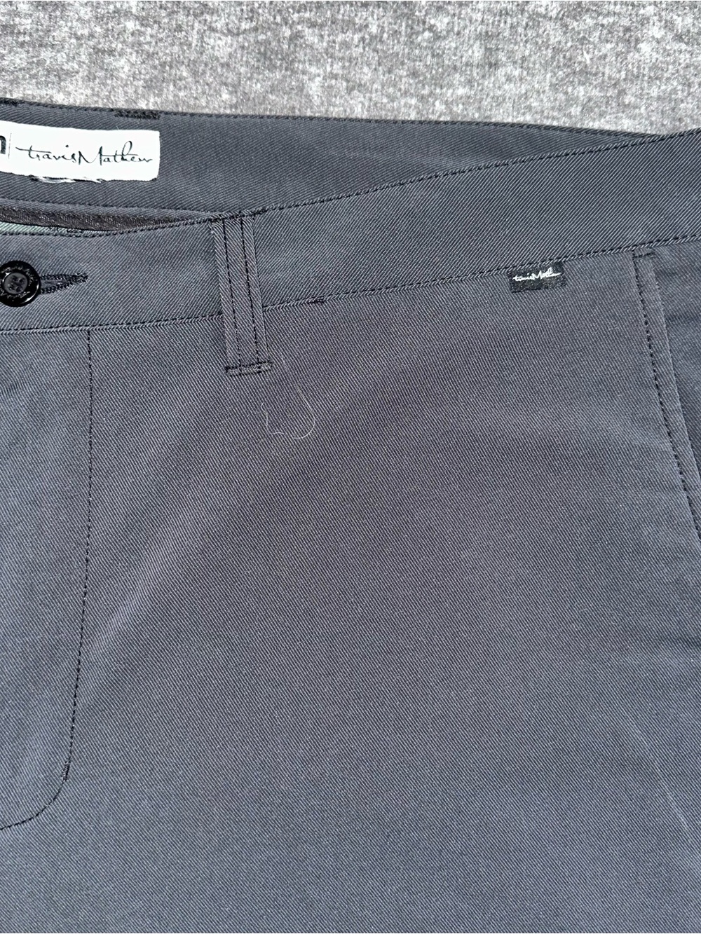 TravisMathew Golf Shorts Mens Black Performance Chino Casual Stretch 42 - Picture 2 of 5
